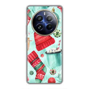 Чехол Санта Клаус для Realme 12 Pro Plus (Одежда)