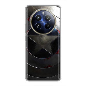 Чехол с Щитом Капитана Америки на Realme 12 Pro Plus – Ретро Щит Капитана