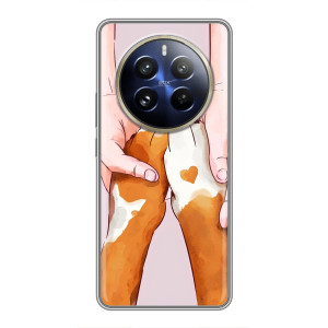 Чохол (ТПУ) Милі песики для Realme 12 Pro Plus – Любов до собак
