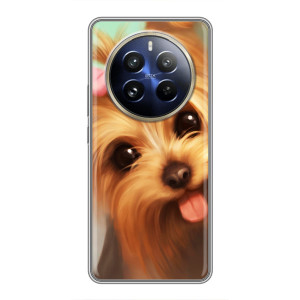 Чохол (ТПУ) Милі песики для Realme 12 Pro Plus – Йоркширський тер'єр