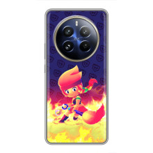 Чохол (ТПУ) з Героями Бравл Старс на Realme 12 Pro Plus (Пенні у вогні)