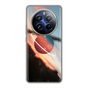 Чехол (ТПУ) с планетами на Realme 12 Pro Plus – Сатурн