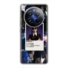 Чехлы Венсдей на Realme 12 Pro Plus Уэнсдей (AlphaPrint) (коллаж Уэнздей)