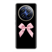 Чехол банты для Realme 12 Pro Plus – Бант на черном