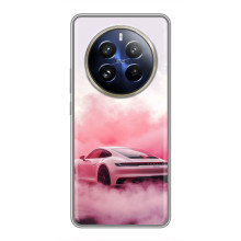 Чохол з авто Порше для Realme 12 Pro Plus – Рожевий Порше