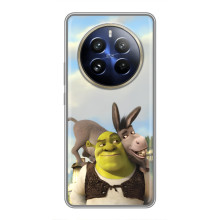 Чехол с мультфильмом Шрек на Realme 12 Pro Plus – Шрек и осел