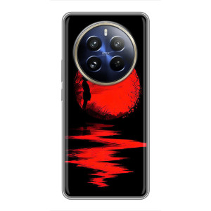 Летний Чехол на Realme 12 Pro Plus – Красный Закат