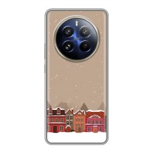 Новогодние, Праздничные Чехлы для Realme 12 Pro Plus - 2024 год (Зимний город)