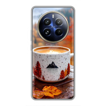 Чехол с уникальным дизайном «Осень с кофе» для Realme 12 Pro Plus – Кофе на природе