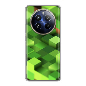Чехлы для Realme 12 Pro Plus (Персонажи Майн Крафт) – Текстура
