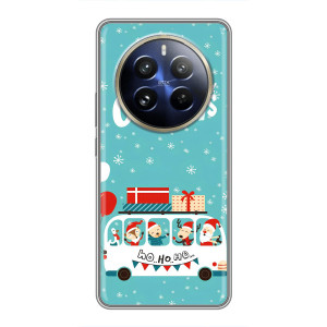 Силиконовый бампер на рождество для Realme 12 Pro Plus – Рождественское настроение