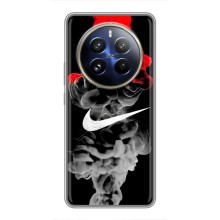 Силиконовый Чехол на Realme 12 Pro Plus с картинкой Nike (Nike дым)