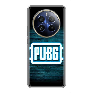 Чехол (TPU) с картинкой "Лого Пабг" на Реалми 12 Про Плюс (Лого PUBG)