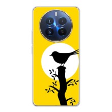 Силиконовый чехол с птичкой на Realme 12 Pro Plus (Птичка)