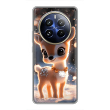 Яркий чехол для Realme 12 Pro Plus с Зимними Оленятами – Оленёнок