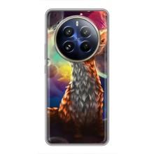 Чехлы с картинкой Лисички для Realme 12 Pro (VPrint) (Лисица в космосе)