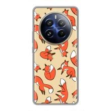 Чехлы с картинкой Лисички для Realme 12 Pro (VPrint) (Лисички)