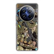 Чехлы с картинкой ЗСУ для Realme 12 Pro (AlphaPrint) (Воин ВСУ)