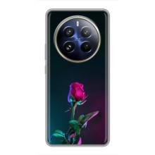 Чехлы с принтом Розочки для Realme 12 Pro – Ночная роза