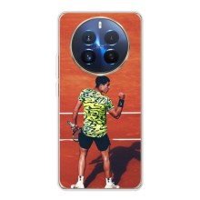 Чехлы с принтом Спортивная тематика для Realme 12 Pro (Алькарас Теннисист)