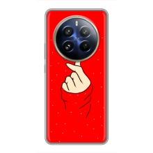 Чохол (Знак сердечка) для Realme 12 Pro – Сердечко на червоному