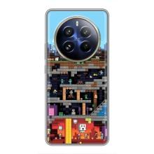 Чехол Майнкрафт на Realme 12 Pro (AlphaPrint) Minecraft (фон Minecraft)