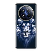Чехол с картинкой на Realme 12 Pro – Лев - синий