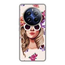 Чохол з картинкою Модні Дівчата Realme 12 Pro – Дівчина в окулярах