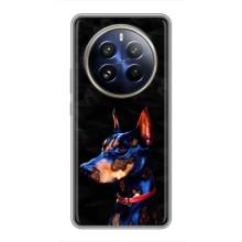 Бампер для Realme 12 Pro с картинкой "Песики" (Собака Мопс)