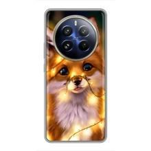 Чехол с Лисичкой для Realme 12 Pro – Новогодний лисенок