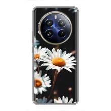 Чехол с ромашками на Realme 12 Pro – Белые ромашки