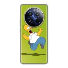 Чехол с Симпсонами для Realme 12 Pro (VPrint) (Гомер Симпсон)