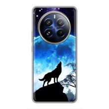 Чехол с Волком на Realme 12 Pro – Воет на луну