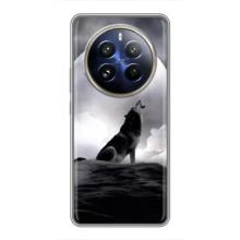 Чехол с Волком на Realme 12 Pro – Волк и луна