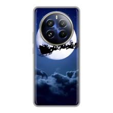 Чохол Санта Клаус для Realme 12 Pro – Санта - місяць