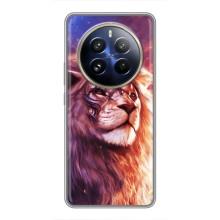 Чехол со Львом для Realme 12 Pro (VPrint) (Красочный Лев)