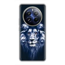 Чехол со Львом для Realme 12 Pro (VPrint) (Синий Лев)