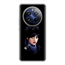 Чехлы Венсдей на Realme 12 Pro Уэнсдей (AlphaPrint) (серьезная Уэнздей)