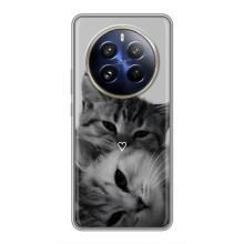 Чохол з малюнком кіт на Realme 12 Pro – Пара котів