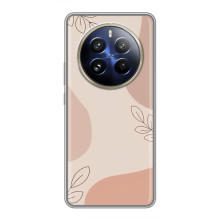 Чохол квітковий дизайн для Realme 12 Pro – Кориневий фон