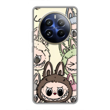 Чехол с Лабубу на Realme 12 Pro – Коллаж Лабубу