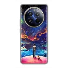 Космические Чехлы для Реалми 12 Про (VPrint) (Галактический вид)