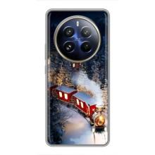 Силіконовий бампер на різдво для Realme 12 Pro (Потяг)