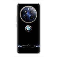 Силиконовый бампер с картинкой машины на Realme 12 Pro – Черный BMW