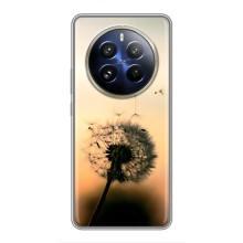 Силіконовий Чохол з кульбабками на Realme 12 Pro – Роздмухана кульбабка