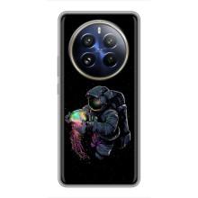 Силіконовый Чохол з принтом "Космонавти" на Realme 12 Pro – В руках земля