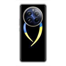 Силиконовый Чехол на Realme 12 Pro (Я-Украина) – Украинское сердце