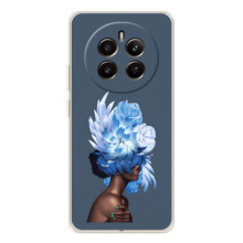 Чехлы (ART) Цветы на RealMe 12 (VPrint) (Квіти на голові)