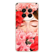 Чехлы (ART) Цветы на RealMe 12 (VPrint) (Очі в квітах)