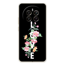 Чехлы для любимой на РеаlMe 12 (VPrint) (Квіти LOVE)